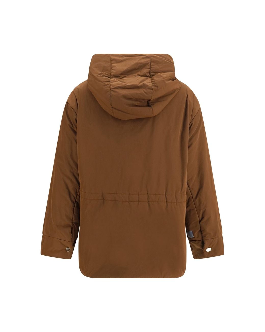 Max Mara Brown Parka Reversible Padded Outer: Polyester Puffer Jackets