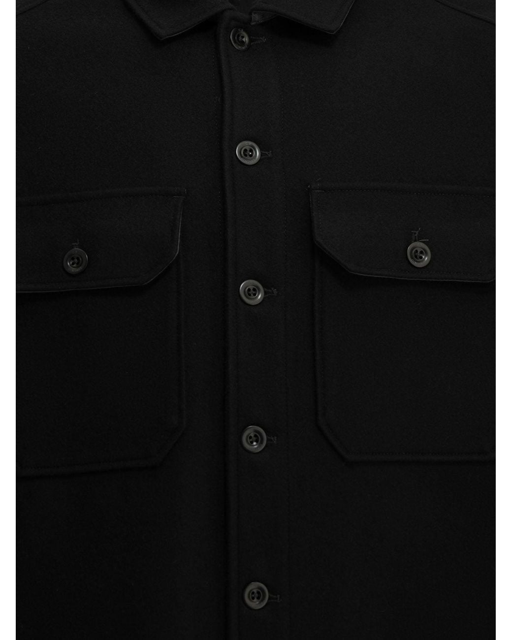 C P Company Black "Lens" Overshirt Jacket for men