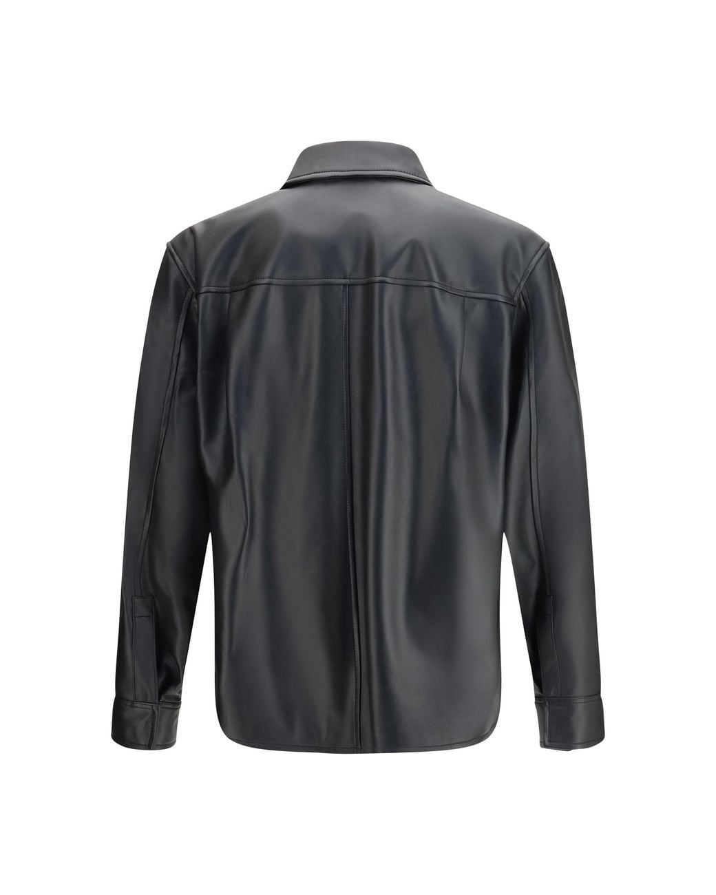 Loewe Gray Leather Jacket for men