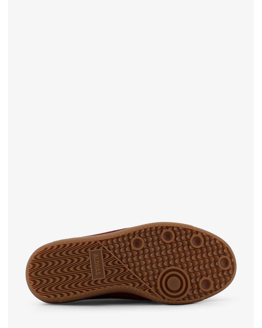 Alohas Red Crochet Suede Sneakers