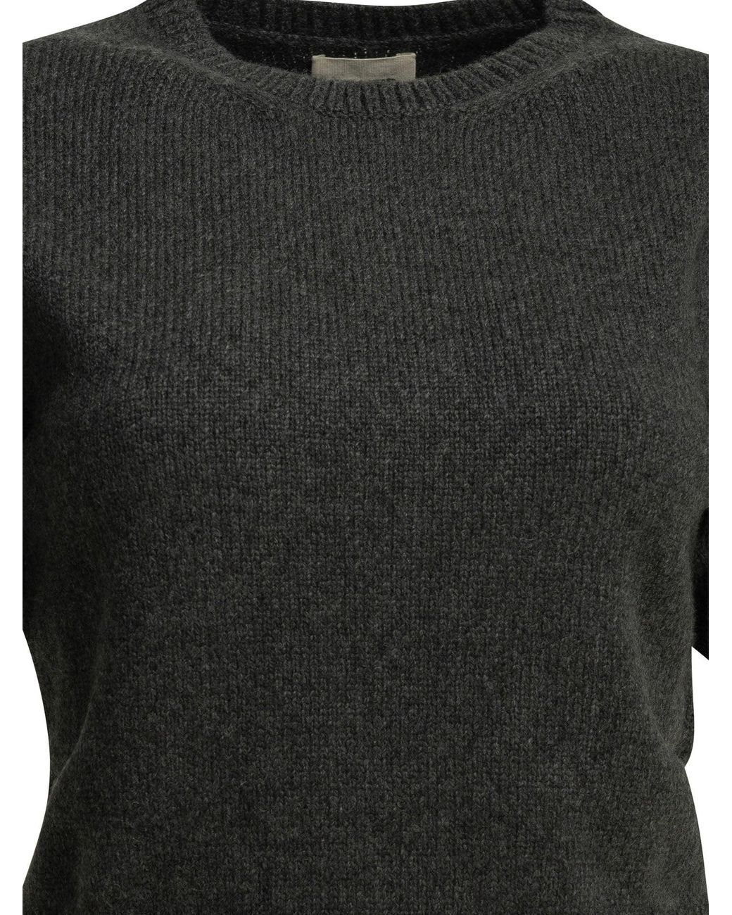 Khaite Black "Golden" Crew-Neck Sweater