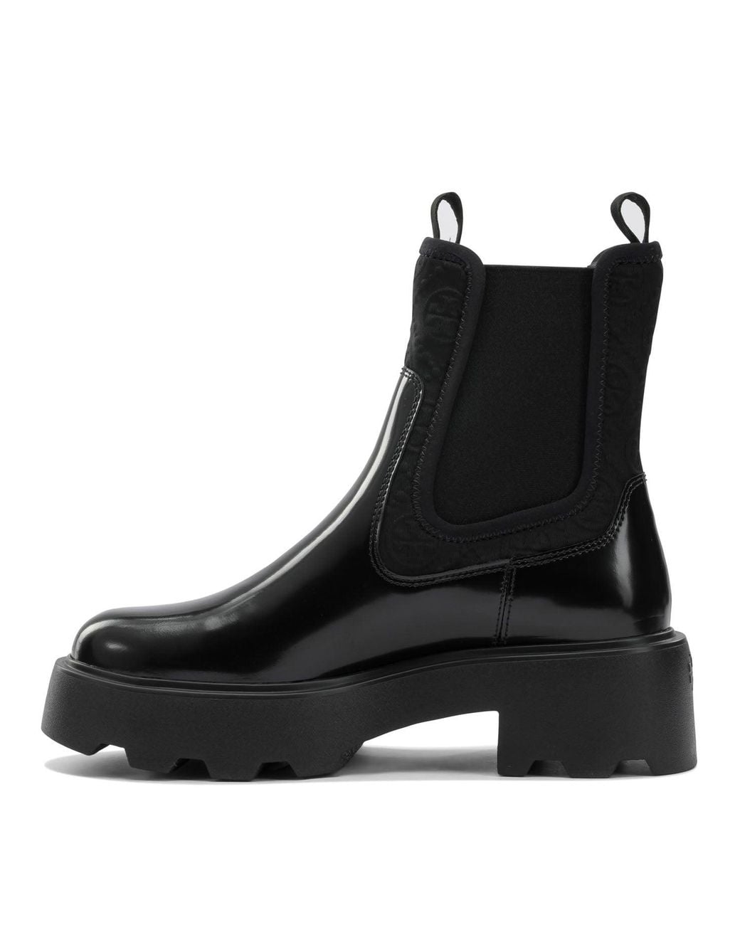Tory Burch Black Suede Polyester Ankle Boots