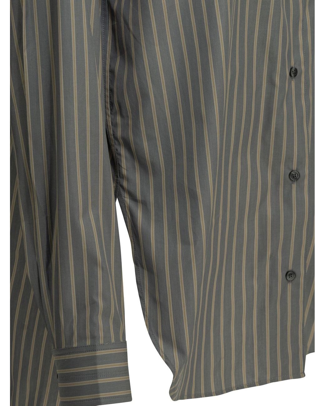 Soeur Gray Casual Striped Shirt