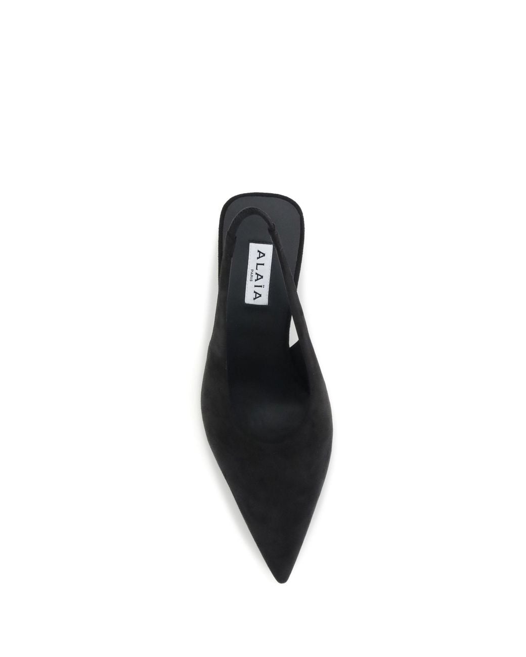 Alaïa Black Pumps Cube Wedge Slingback Goatskin (Hircus Goatskin)