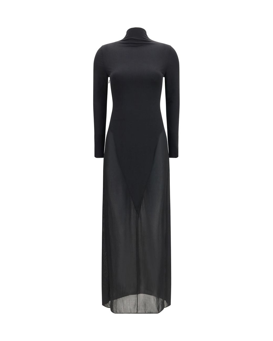 Alaïa Black Alaïa Body Conscious Jersey Dress