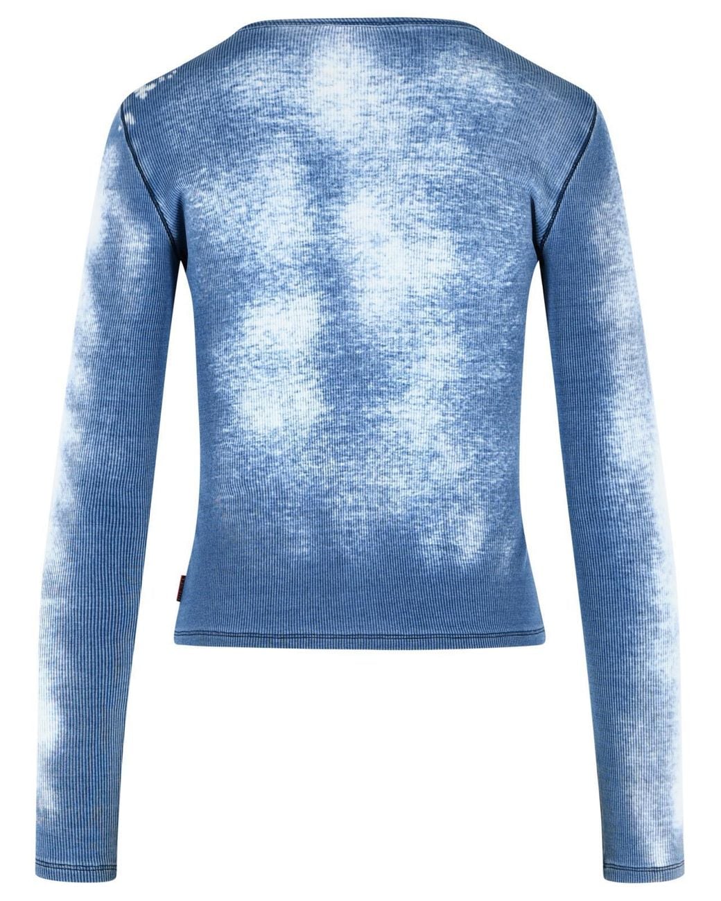 DIESEL Blue 'Gabriel' Light Stretch Cotton T-Shirt