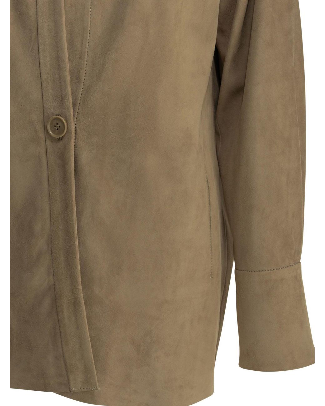 Salvatore Santoro Green Suede Leather Jacket
