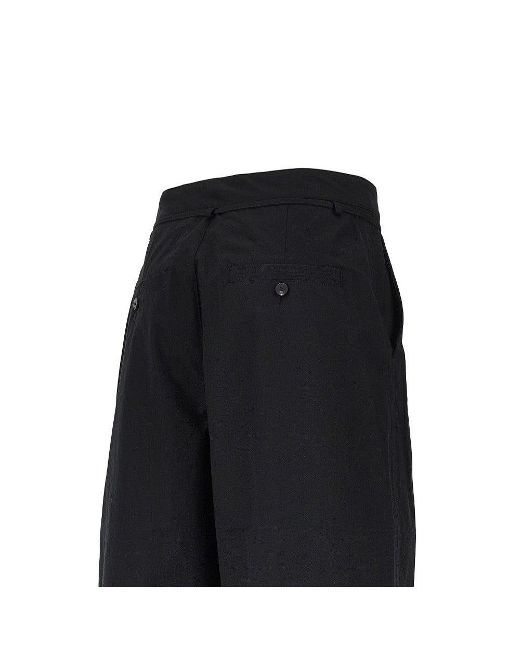 Jacquemus Black 'Marin' Cotton Poplin Pants for men