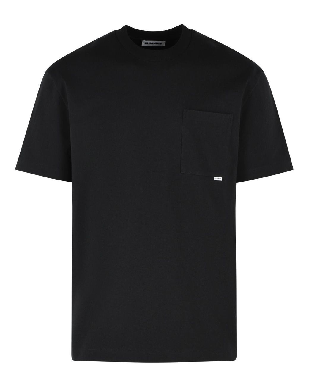 Jil Sander Black Cotton T-Shirt for men