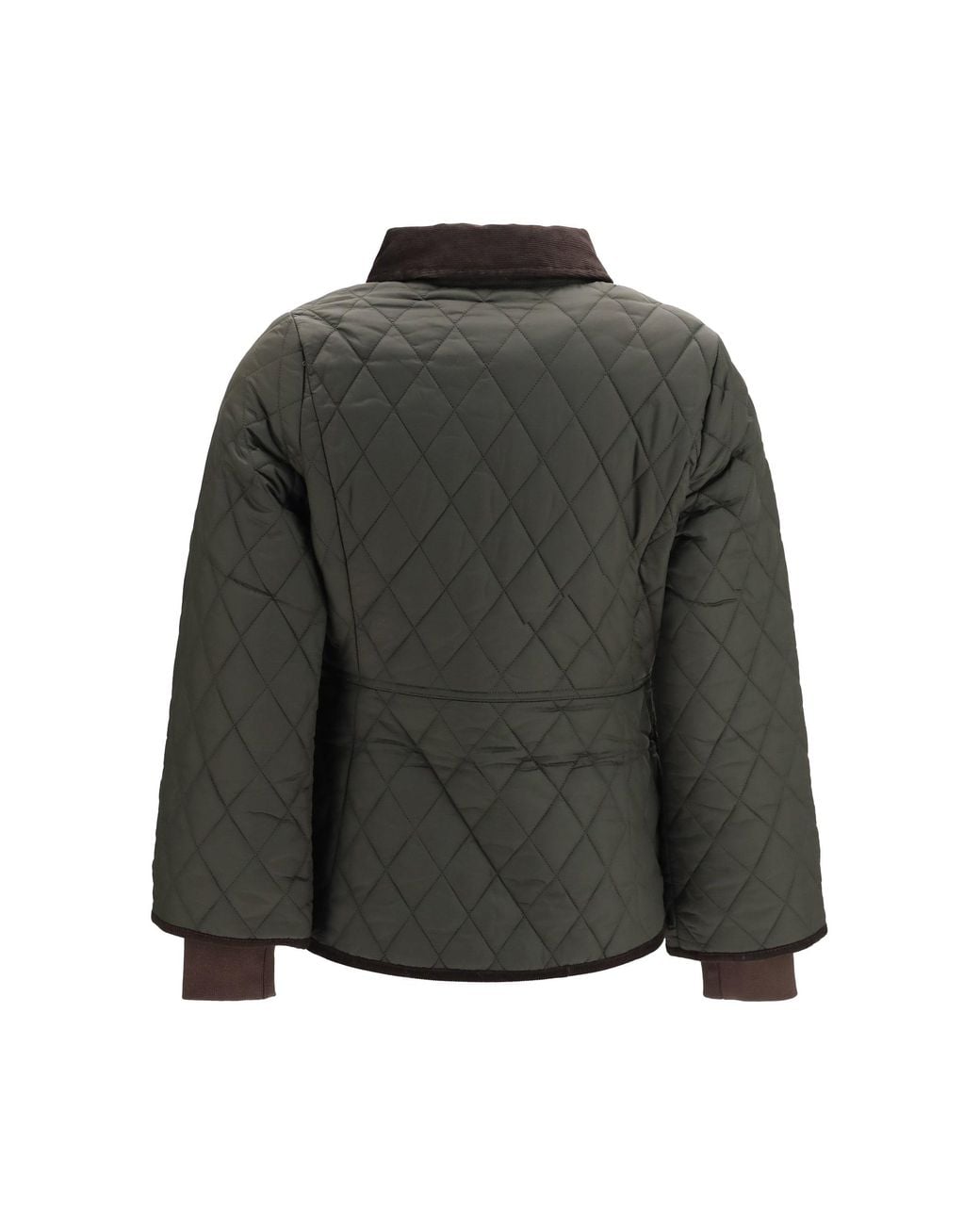 Barbour Black Quilted Puffer Jacket Sage