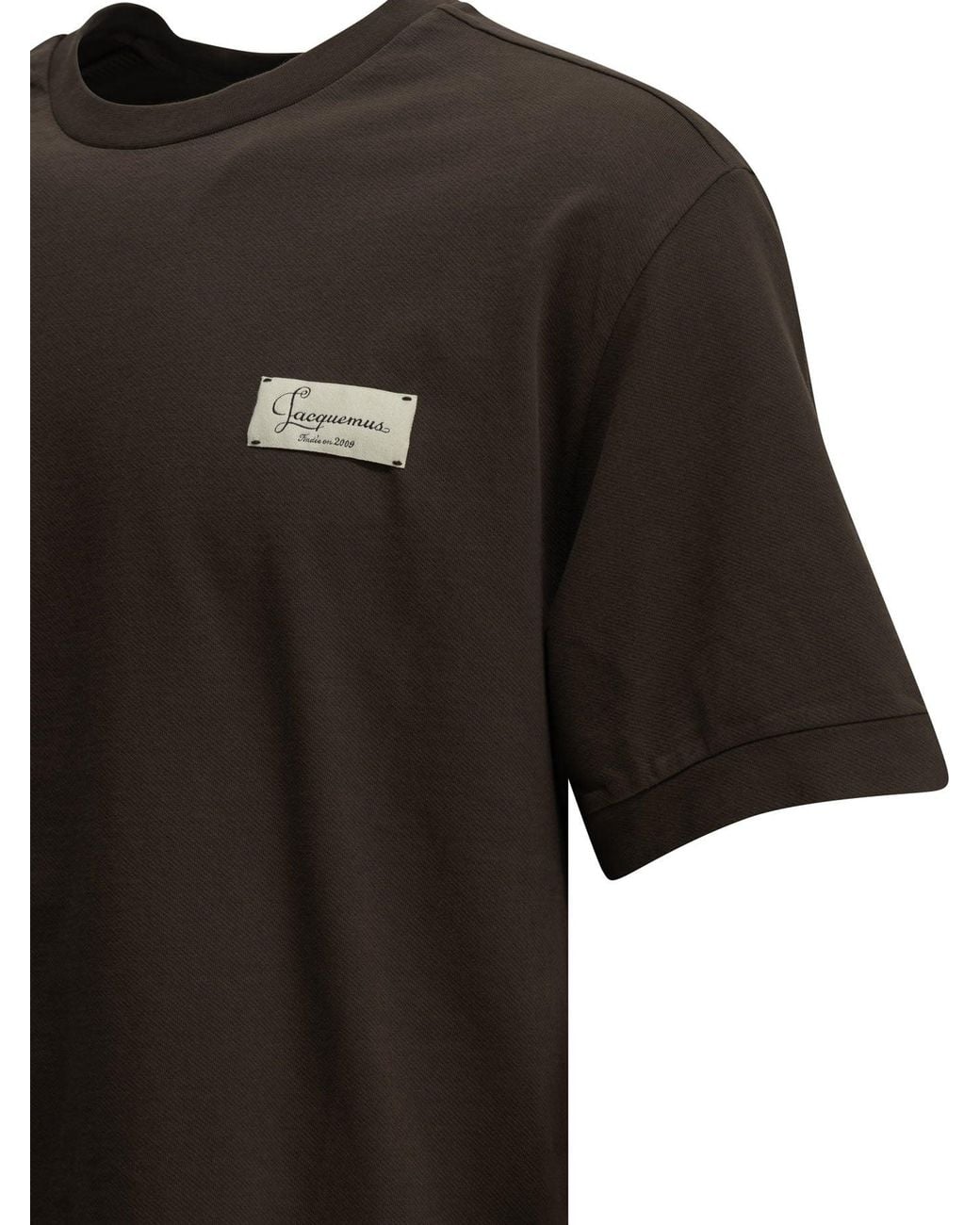 Jacquemus Black Le Montaigne Crew-Neck T-Shirt for men
