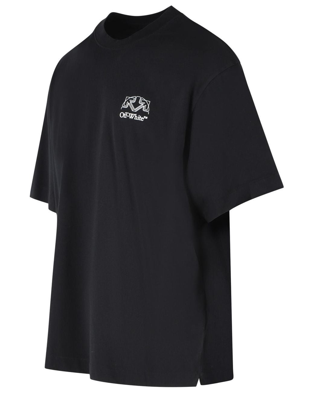 Off-White c/o Virgil Abloh Black Relaxed-Fit Cotton T-Shirt With Graphic Back Print for men