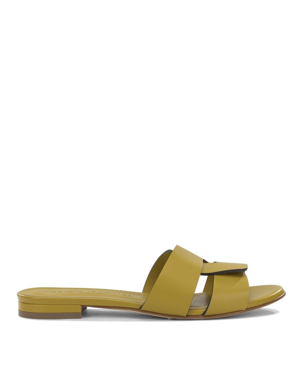 Sergio Levantesi Green Leather Sandals