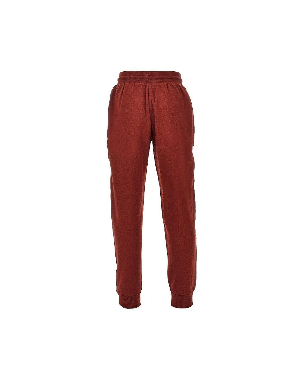 EA BODYWEAR Red French Terry Loungewear Pants for men