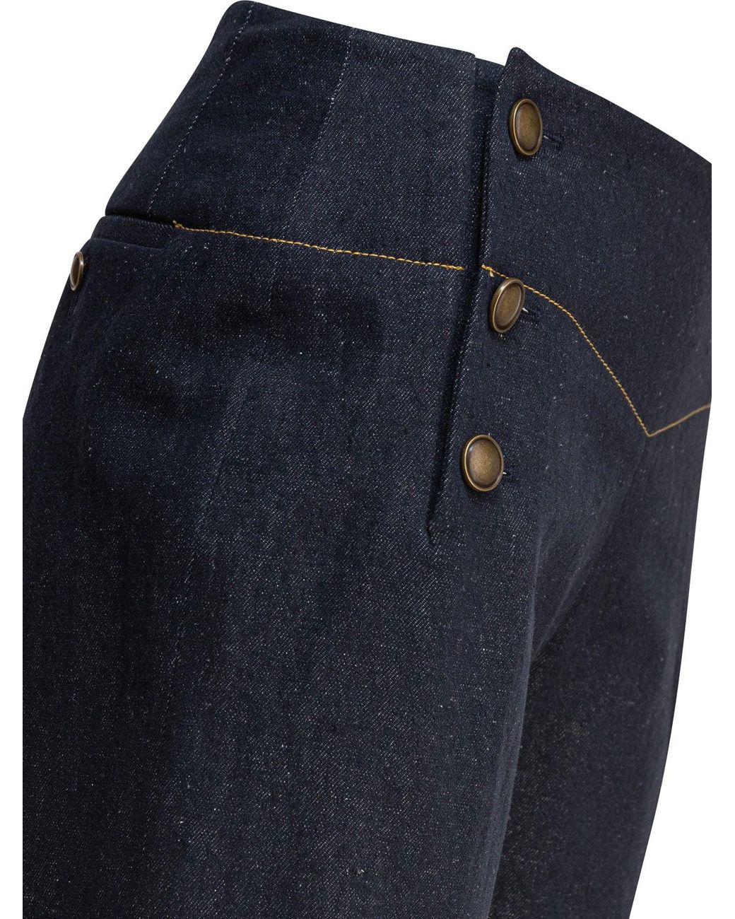 Ines De La Fressange Paris Blue Trousers