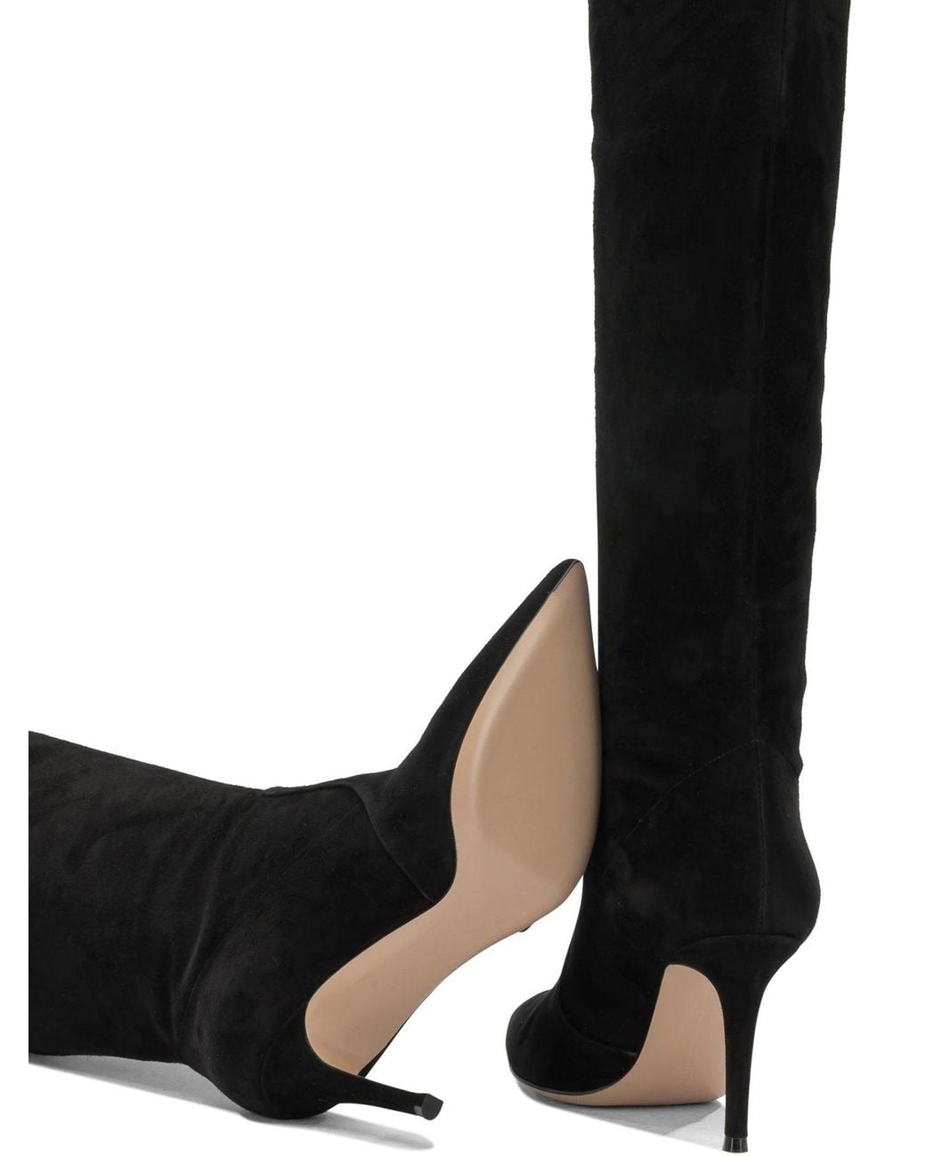 Gianvito Rossi Black "Hansen 85Mm" Knee-High Boots