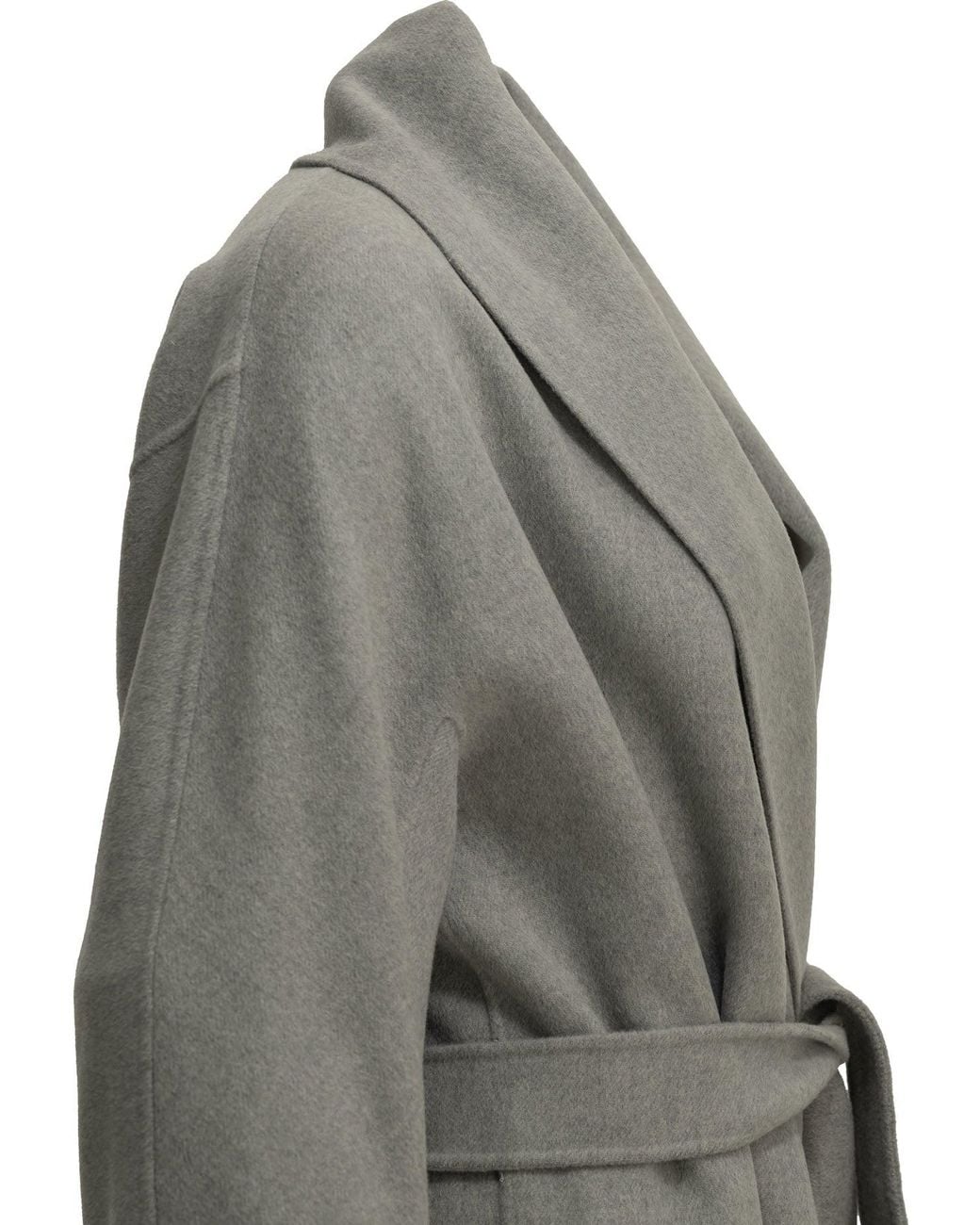 Max Mara Gray Long Wool Coat