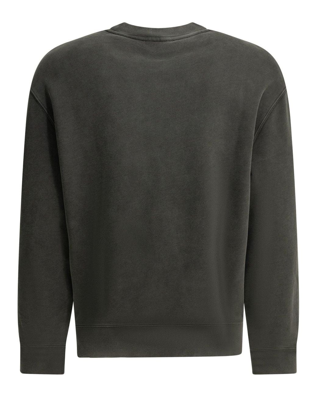 Maison Kitsuné Gray Fox Head Faded Crew Neck Sweatshirt for men