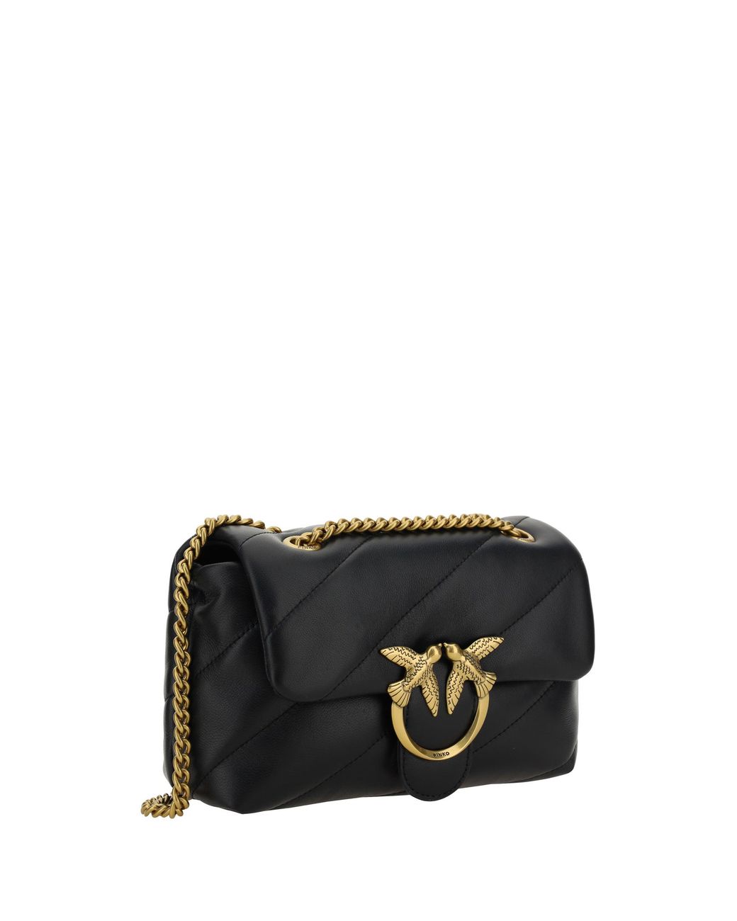 Pinko Black Shoulder Bag Love Mini Puff
