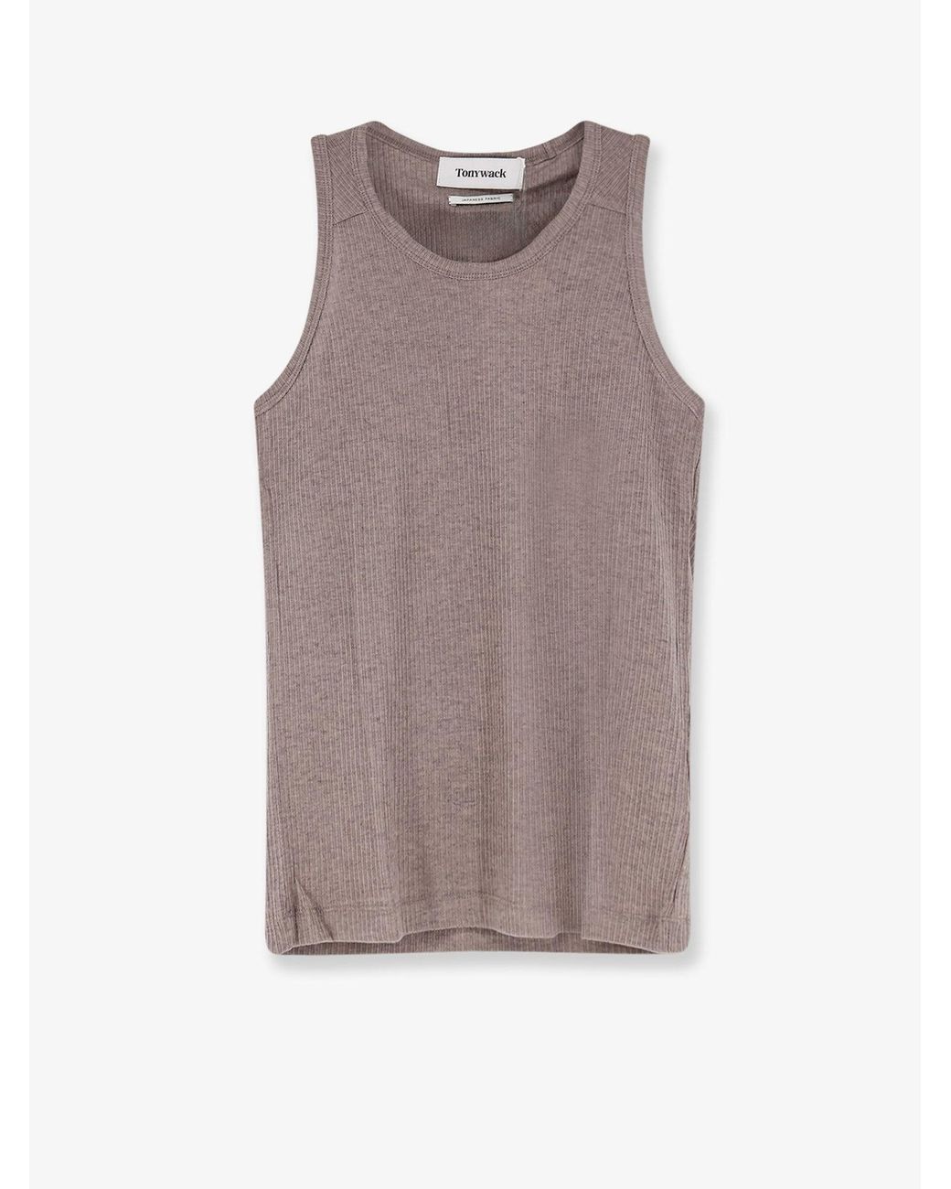 TONYWACK Gray Lyocell Blend Tank Top for men