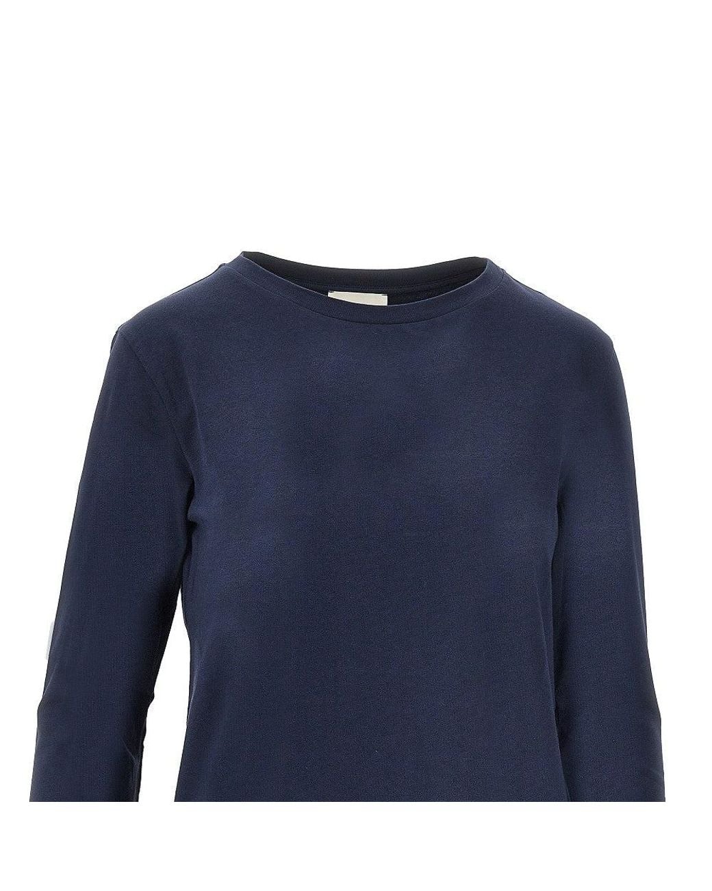Weekend by Maxmara Blue Stretch Jersey T-Shirt