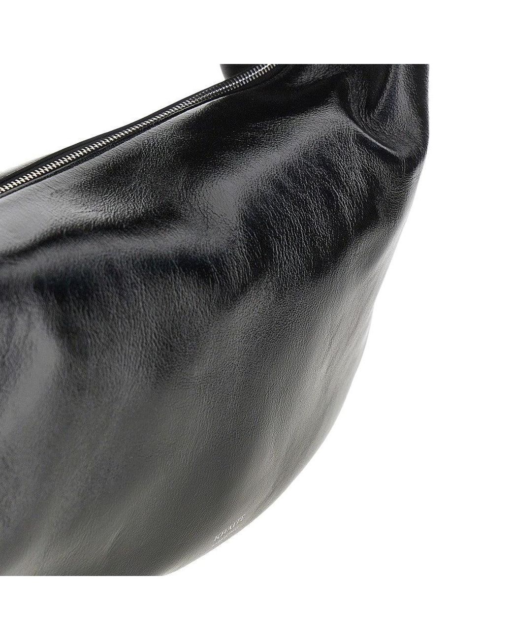 Khaite Black Medium 'Olivia' Leather Hobo Bag