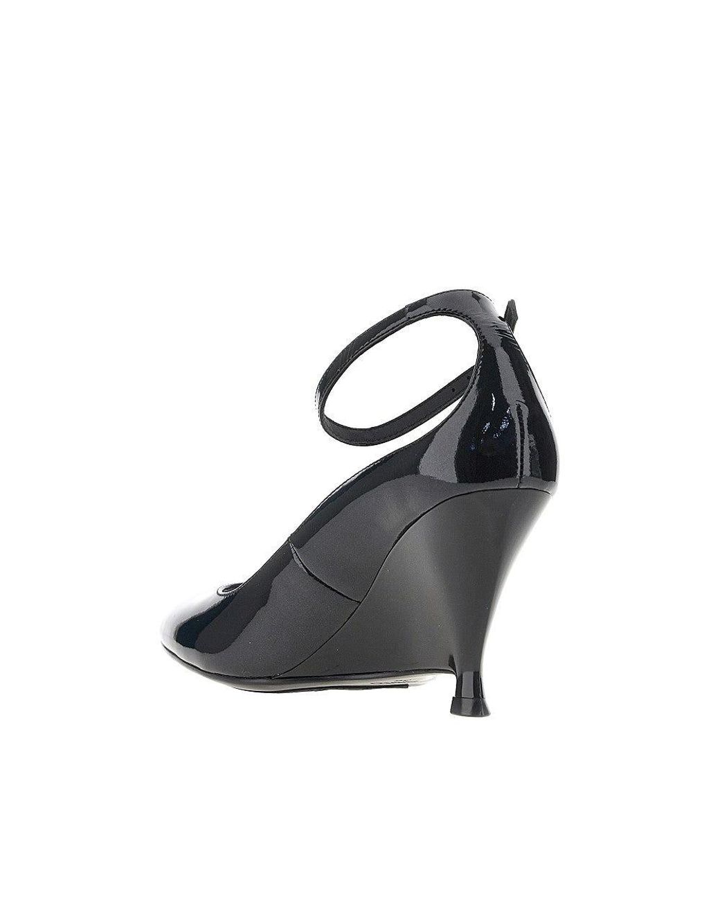 Pinko Blue Patent-Leather Pumps