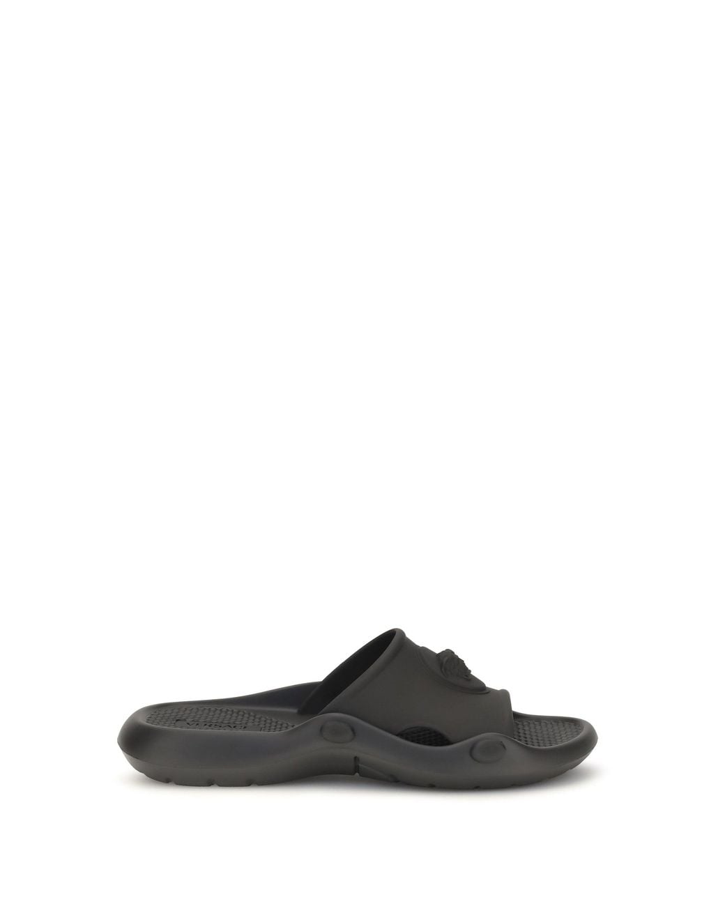 Versace White Rubber Slides Nettuno for men