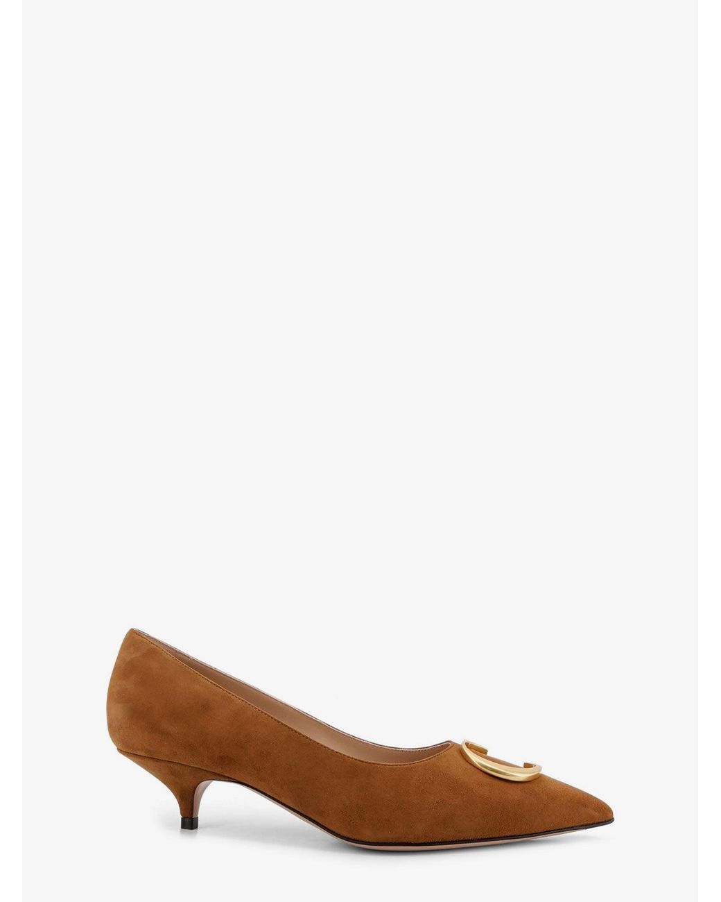 Dior Brown Dior Dior Initials Suede Pumps With Metal Cd Initials