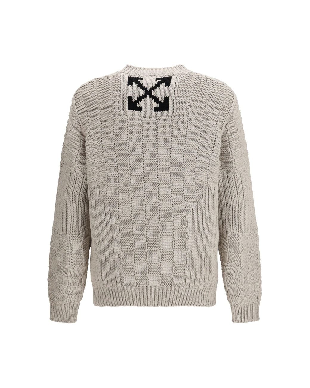 Off-White c/o Virgil Abloh Gray Arrow Sweater for men