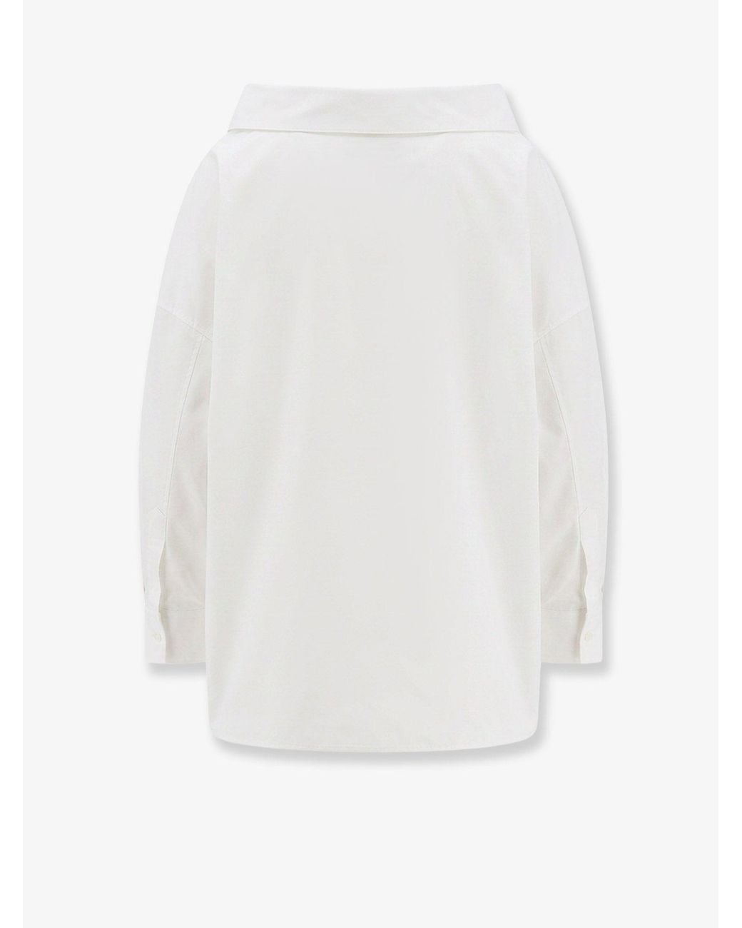 Balenciaga White Stola Oversize Cotton Shirt