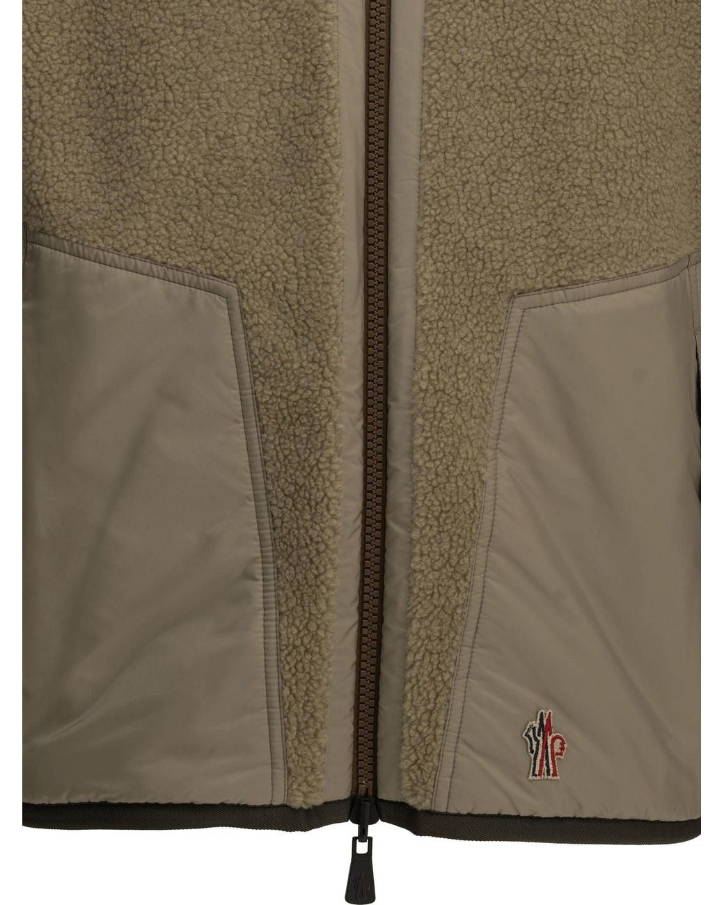 Moncler Green Reversible Fleece Jacket for men