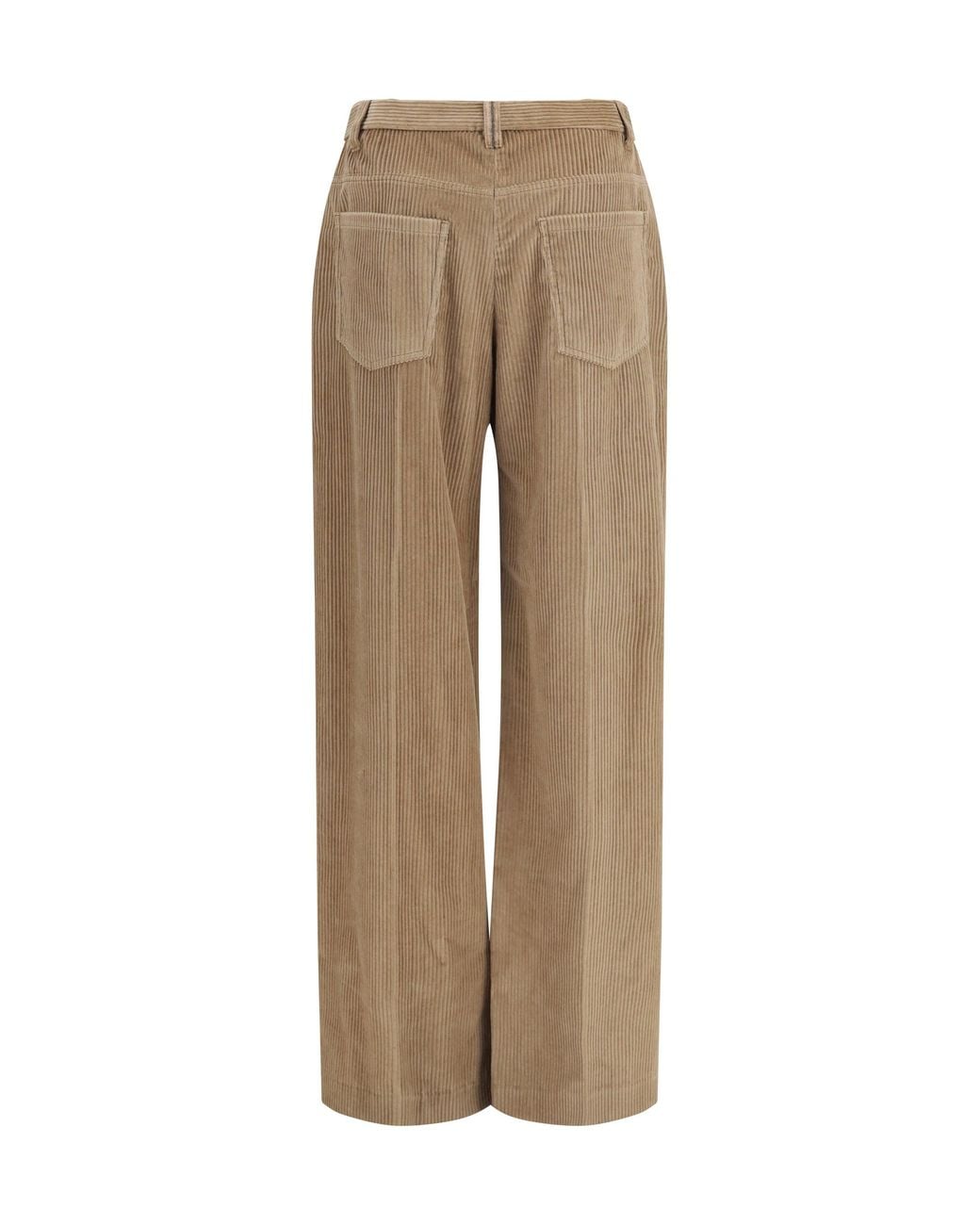Brunello Cucinelli Natural Cotton Velvet Pants