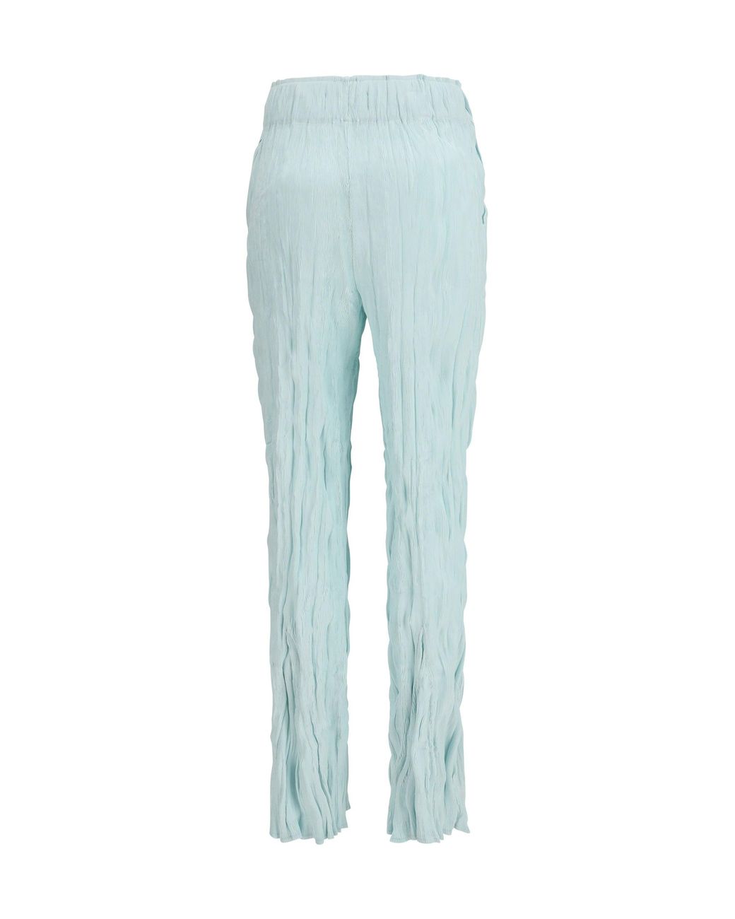 GONGDID DESIGN Blue Trousers Flared Wave