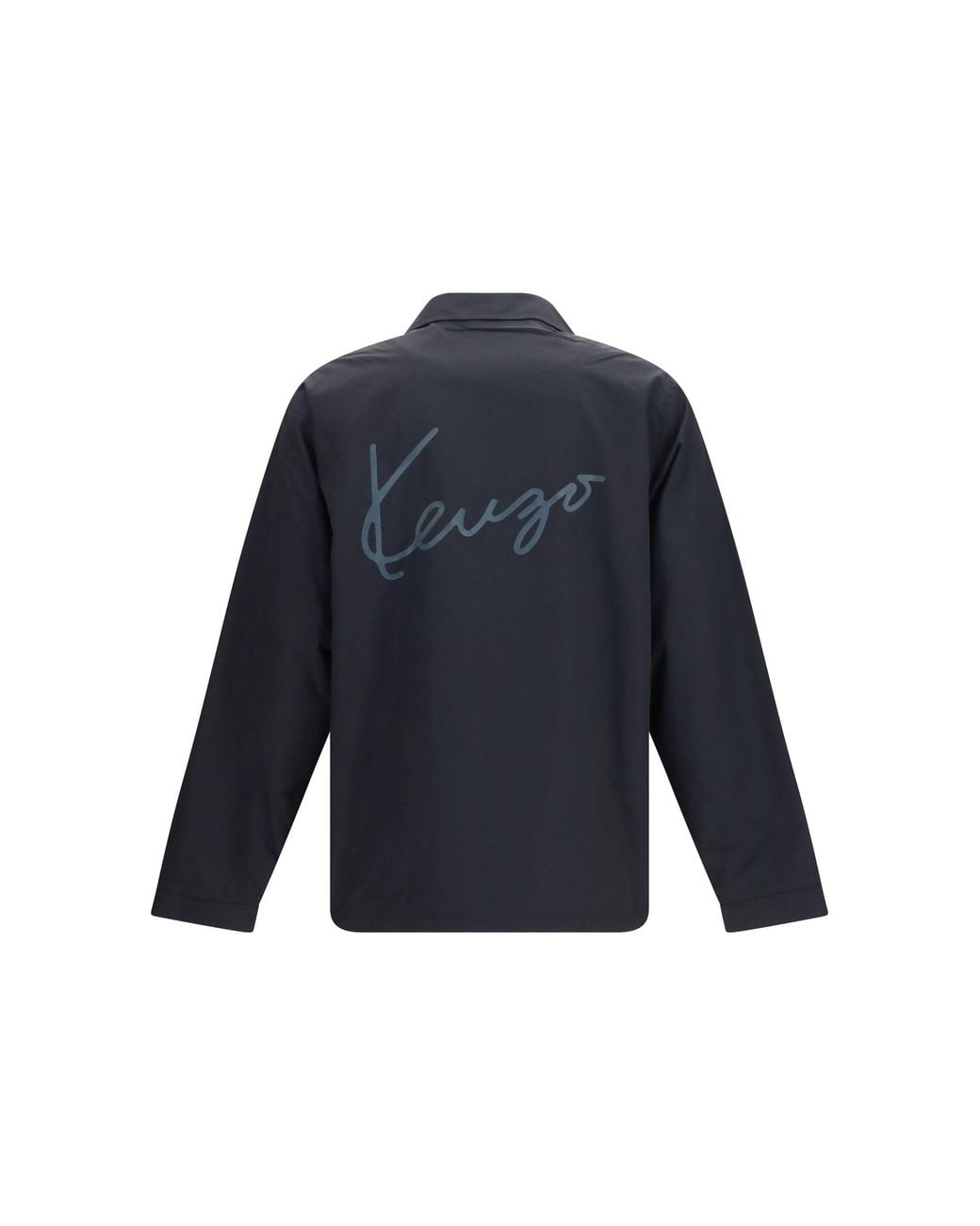 KENZO Blue Lightweight Cotton And Nylon Jacket for men