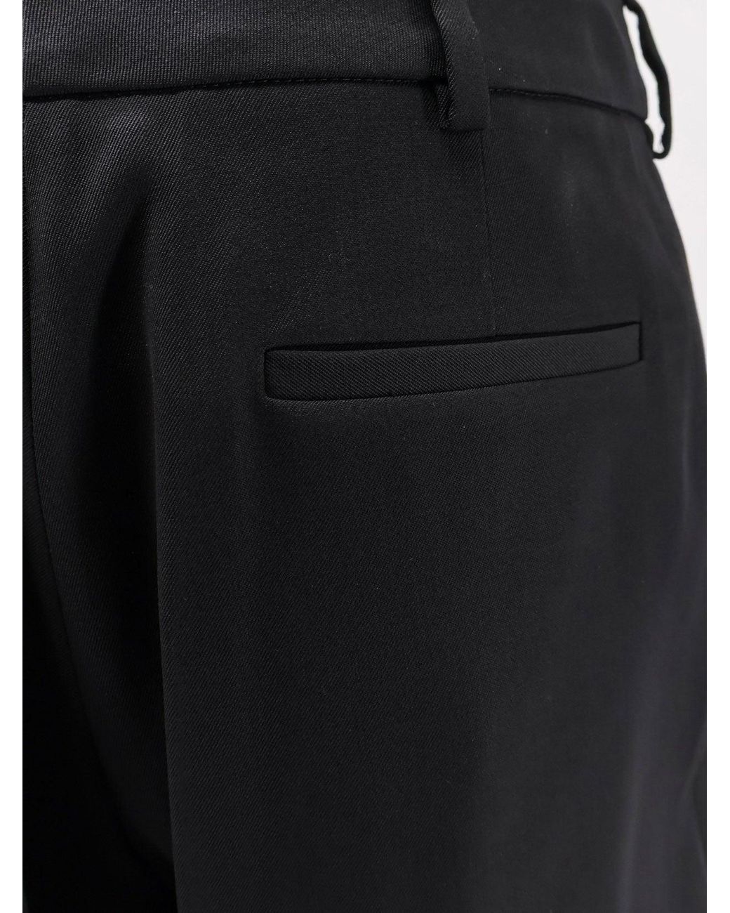 Balenciaga Black Slim Tailored Wool Trousers