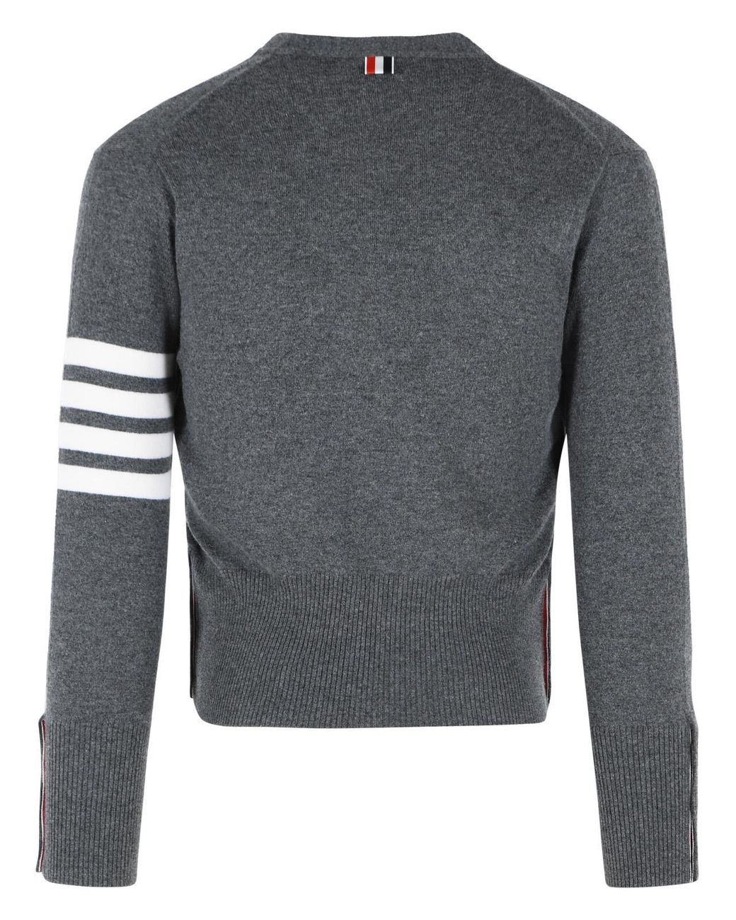 Thom Browne Gray 'Classic 4 Bar' Cashmere Cardigan