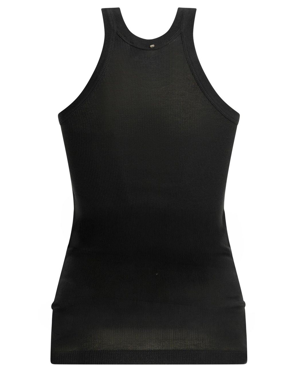 Max Mara Black Cotton And Silk Tank Top