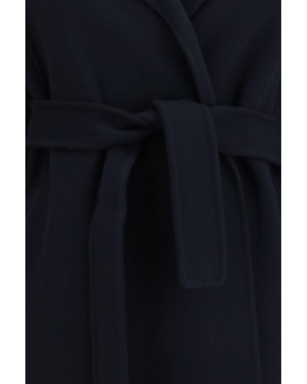 Max Mara Blue 'S Maxmara Arona Virgin Wool Coat