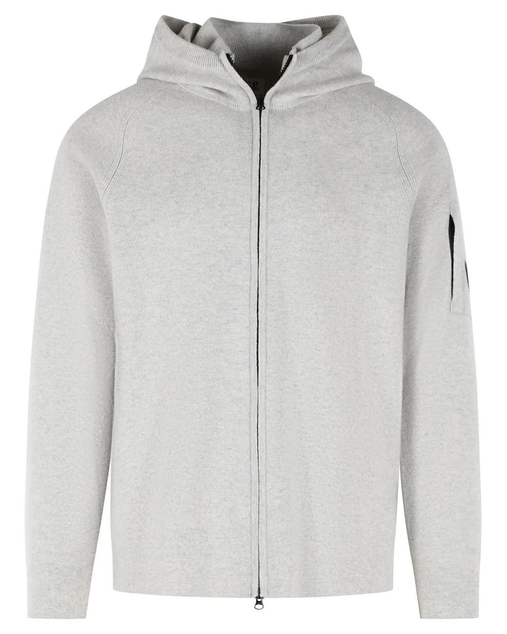 C P Company Gray Wool Blend Sweater for men