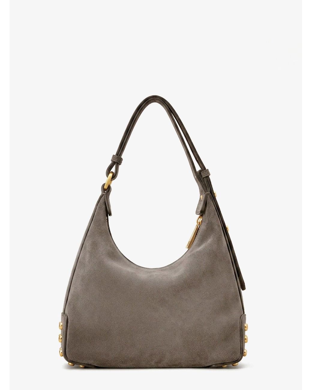 Tod's Gray Mini Bag Metal Dots Suede Crossbody Bag