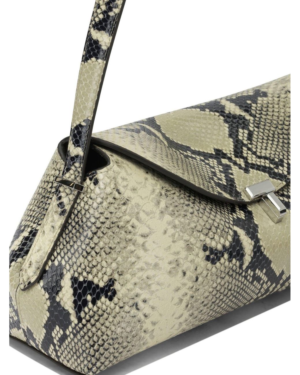 Totême Metallic "T-Lock" Medium Shoulder Bag