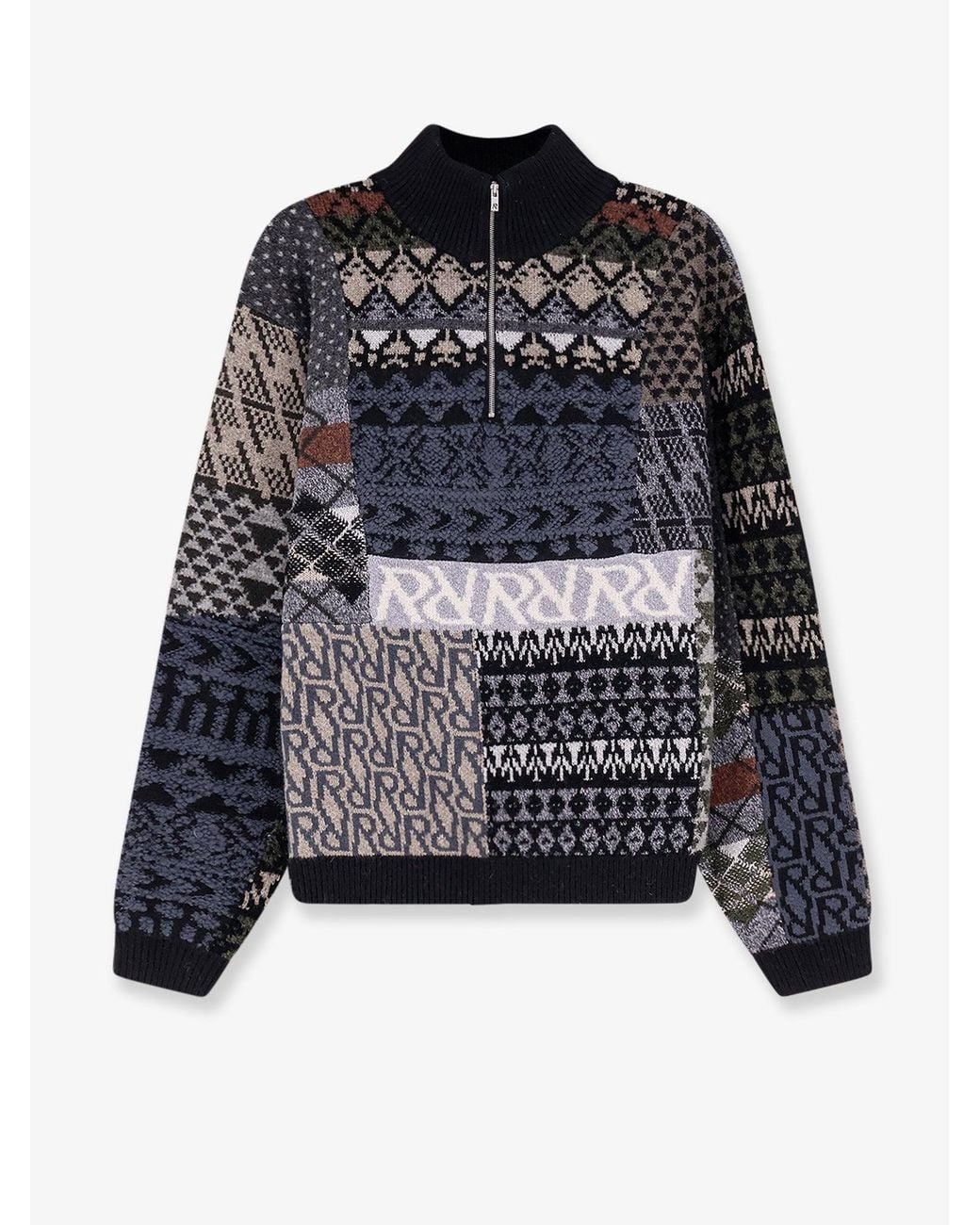 Represent Black Duality Wool And Nylon Blend Sweater for men