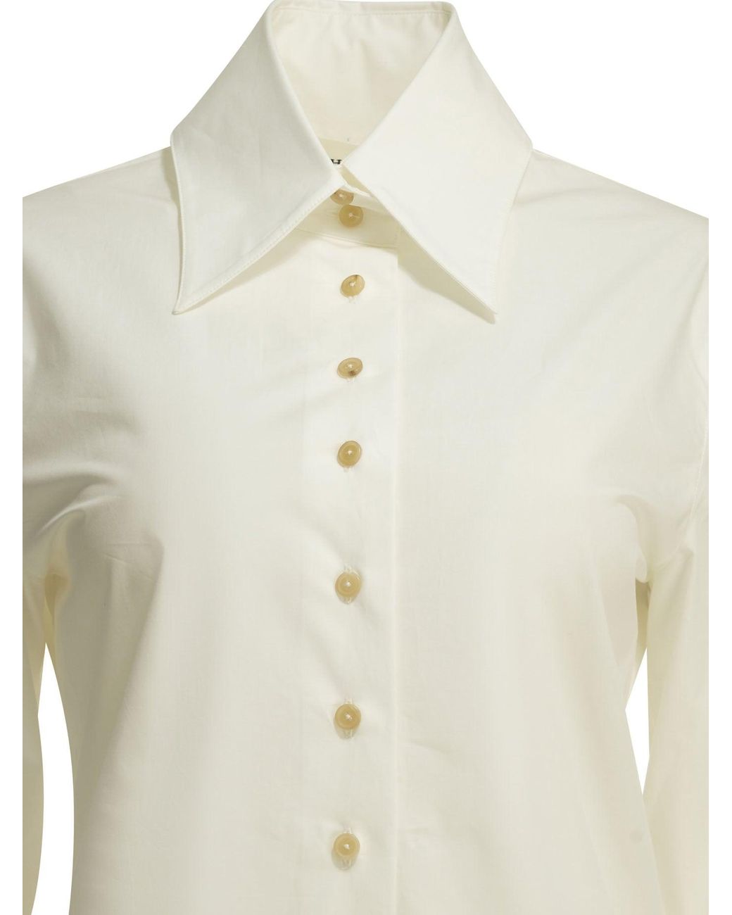 Khaite White "Ivy" Formal Shirt