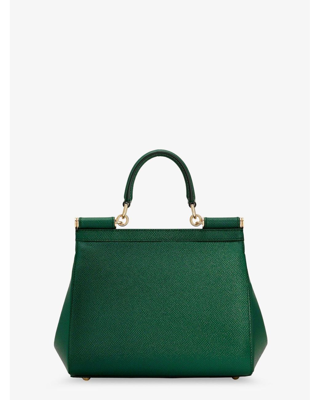 Dolce & Gabbana Green Dolce & Gabbana Sicily Leather Crossbody Bag