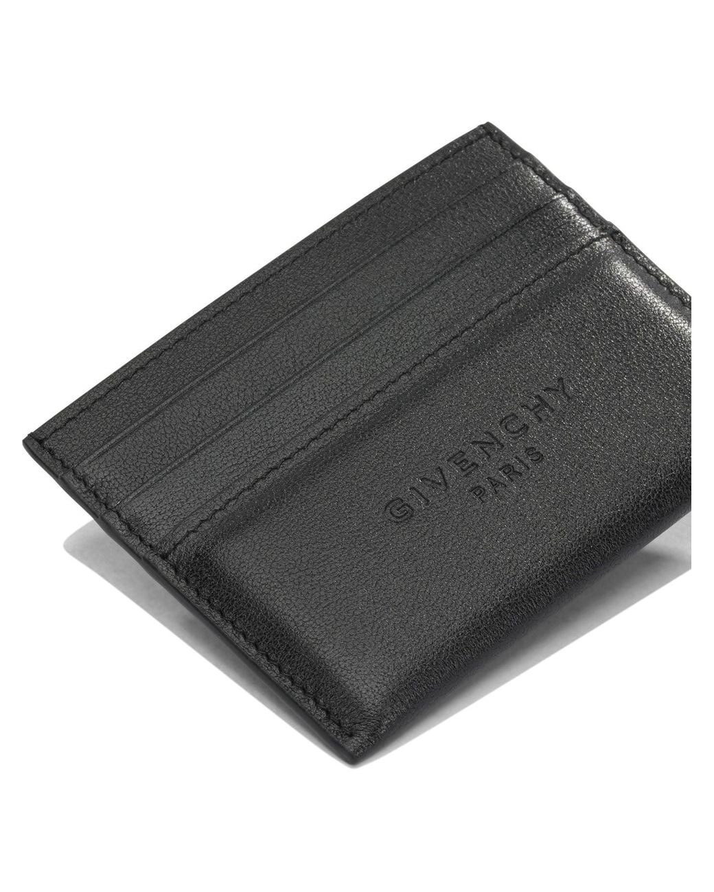 Givenchy White "Antigonia Stamped" Card Holder