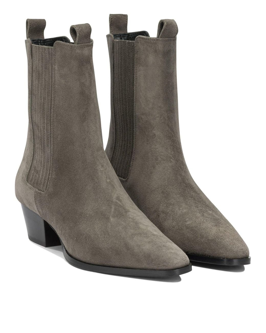 Aeyde Brown "Agata" Pull-On Ankle Boots