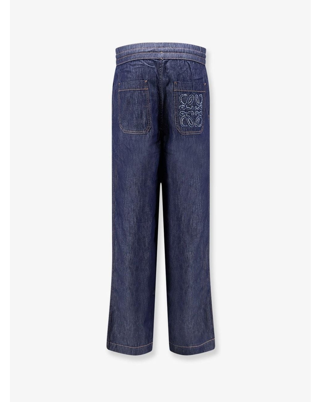 Loewe Blue Jeans With Adjustable Drawstring for men