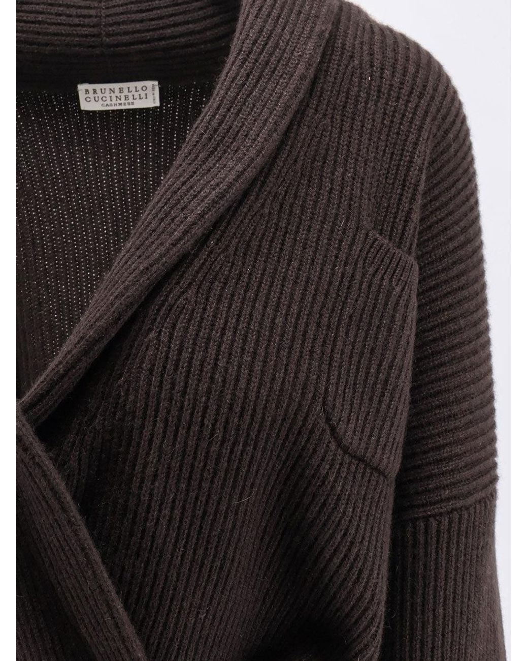 Brunello Cucinelli Black Cashmere Cardigan