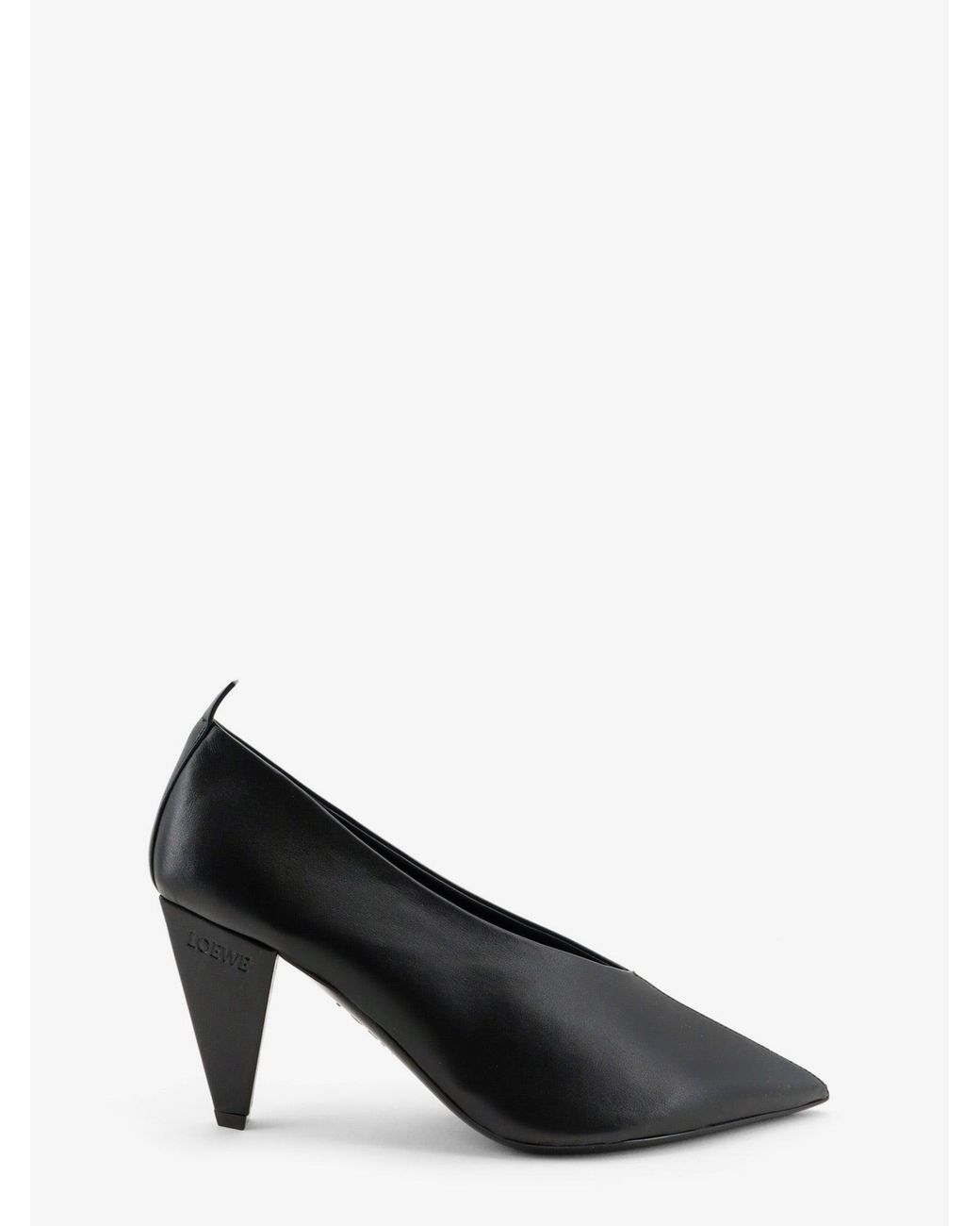 Loewe Black Origami Cubic Leather Pumps
